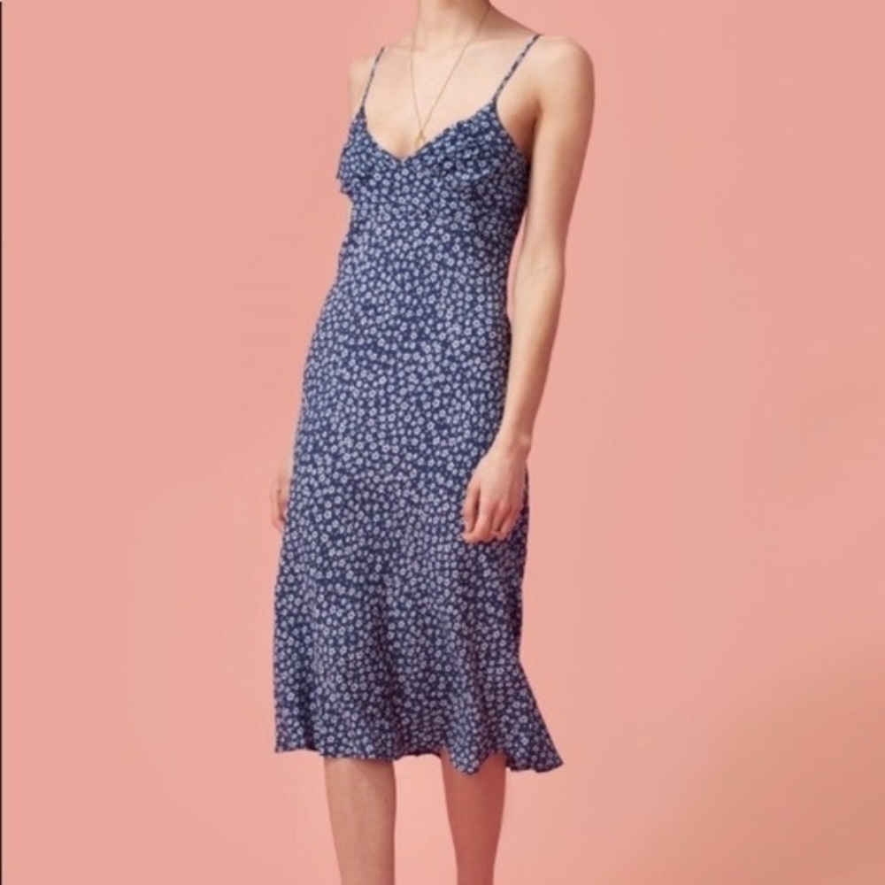 ISO Rouje Gigi slip dress in blue size 34